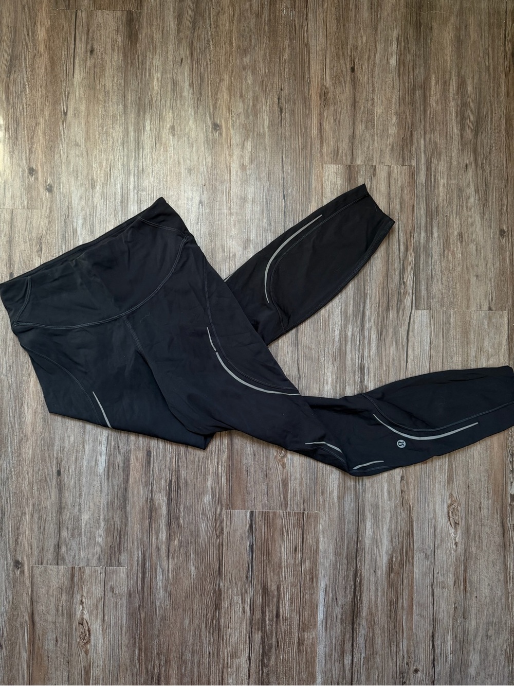 Black Athletic Reflective Leggings